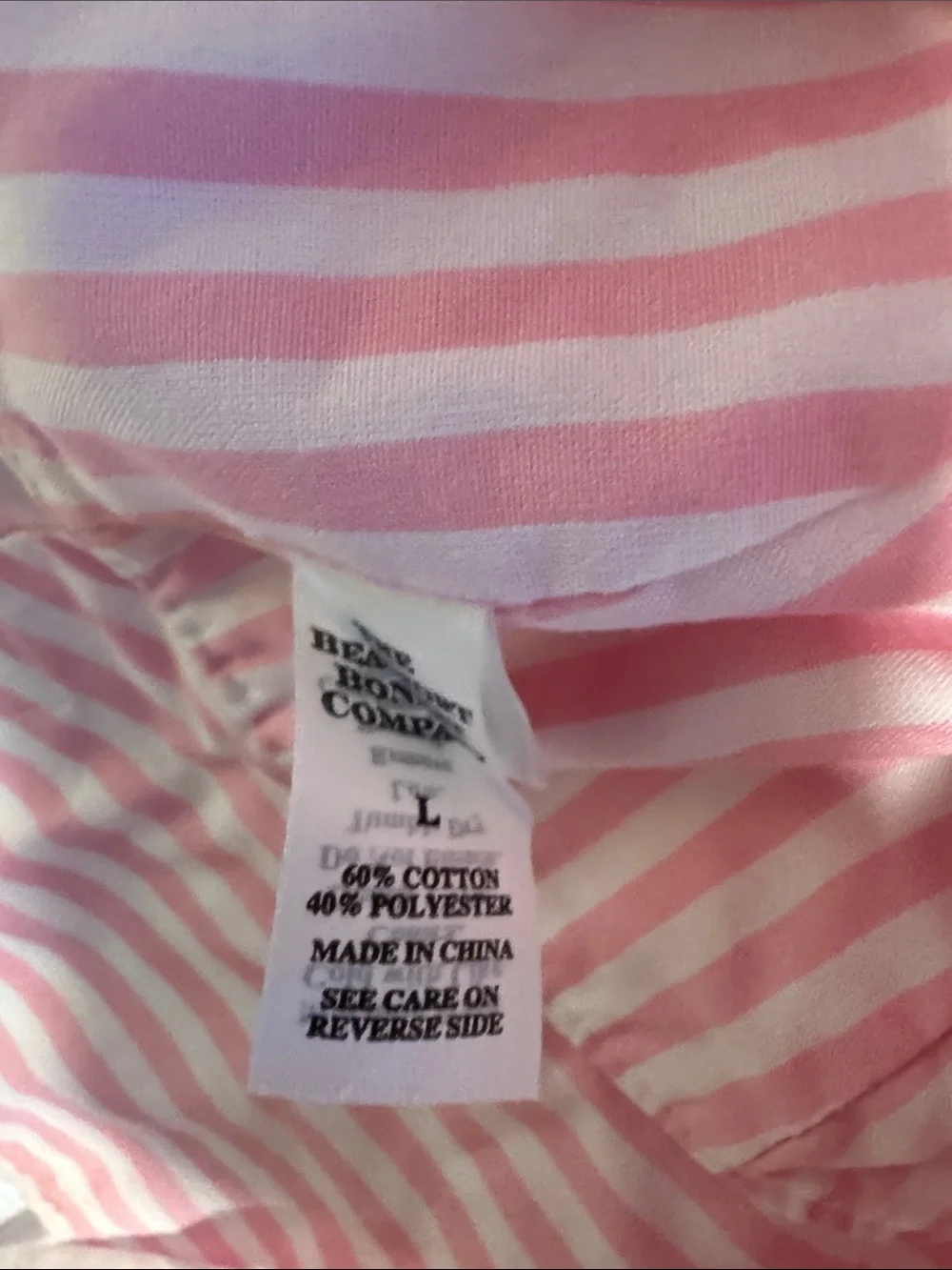 EUC TBBC Girls Pink Stripe Wide Rim Summer Beach Hat Size Large